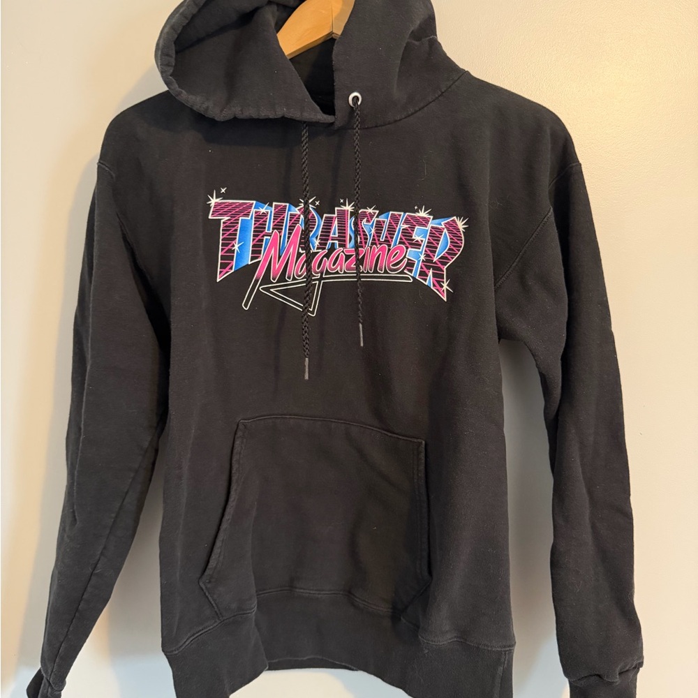 Thrasher Magazine Black Hoodie Sz Small